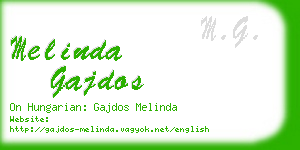 melinda gajdos business card